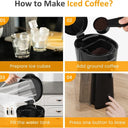 Portable Cold Brew Coffee Maker, Quick Iced Coffee & Tea