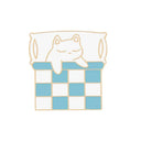 Cat Reading Enamel Pin for Book Lovers