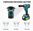 1000N.M Brushless Electric Impact Wrench Cordless Tool