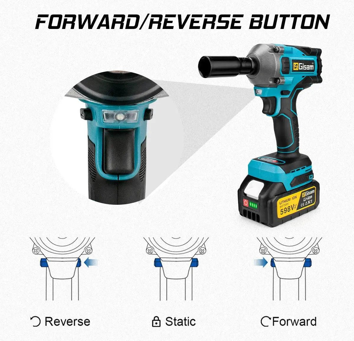 Powerful Cordless Impact Wrench for DIY — product view 16