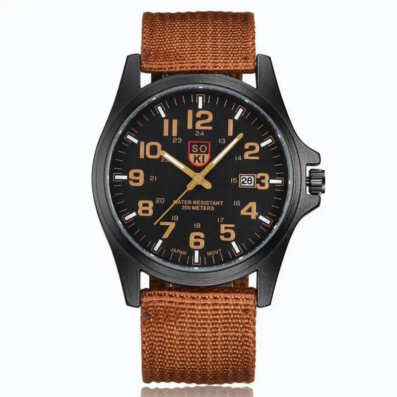 Nylon Strap Couple Watch Set For Stylish Gift For Couples
