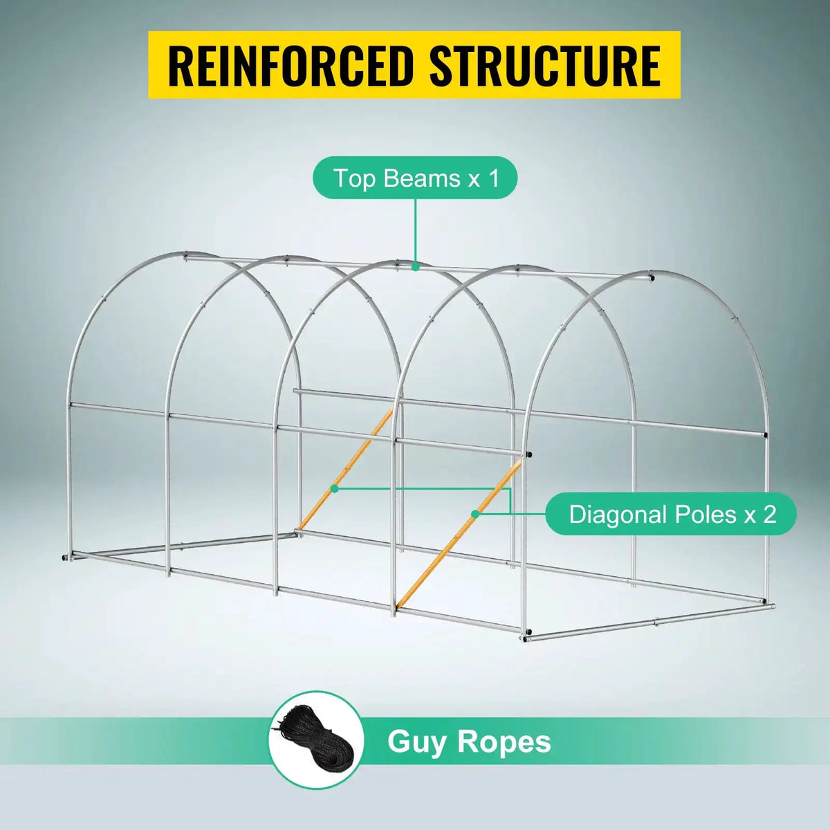 Galvanized Arch Tunnel Greenhouse — product view 3