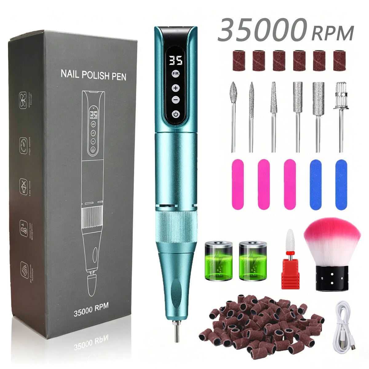 Duofu RPM USB Nail Drill Kit — product view 10