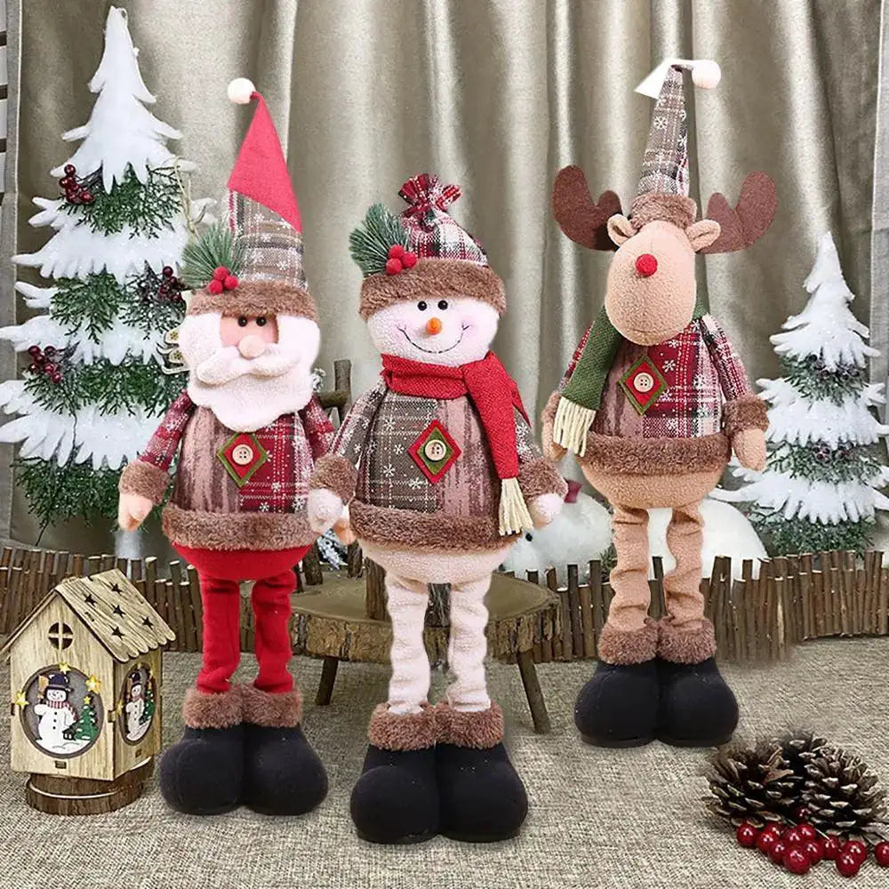 Telescopic Christmas Doll Unique Holiday Decor 2023