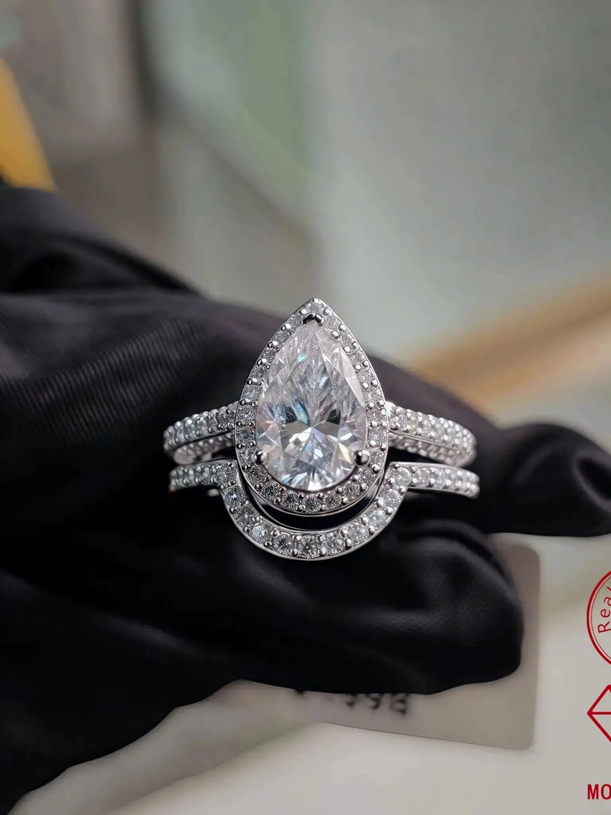 Moissanite Pear Engagement Ring — product image 6