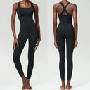 Plus Size Yoga Jumpsuit - Super Stretch Back