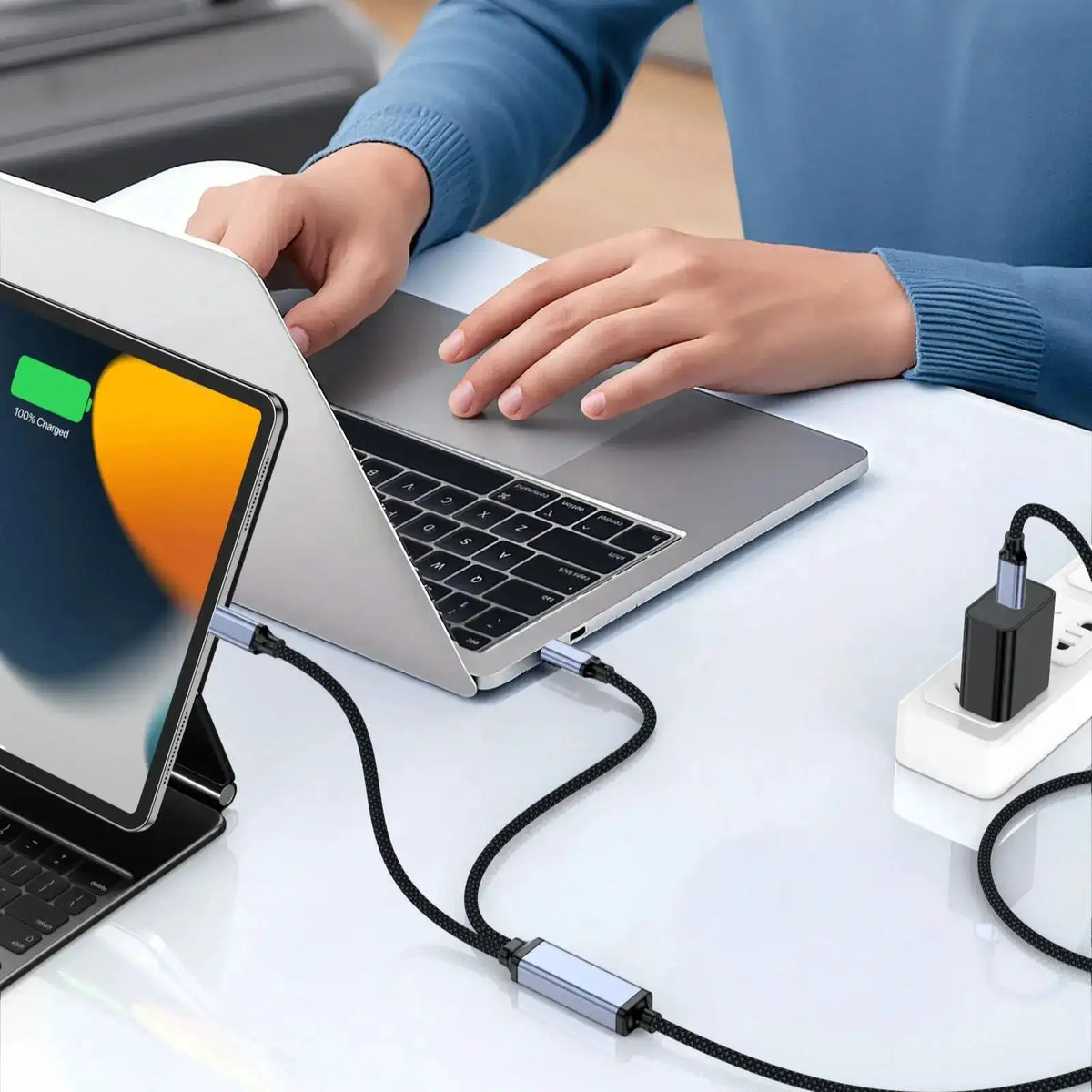 USB C Braided Cable For Samsung — product view 5