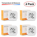 Mini Digital Thermometer Hygrometer 4pcs Indoor Outdoor Monitor