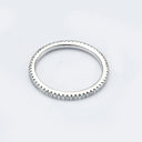 Moissanite Ring in Sterling Silver Single