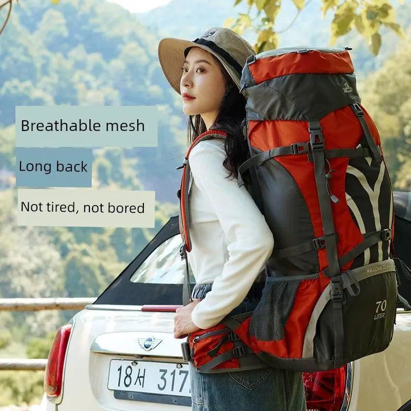Boxi 70L Professional Hiking Backpack for Outdoor Camping