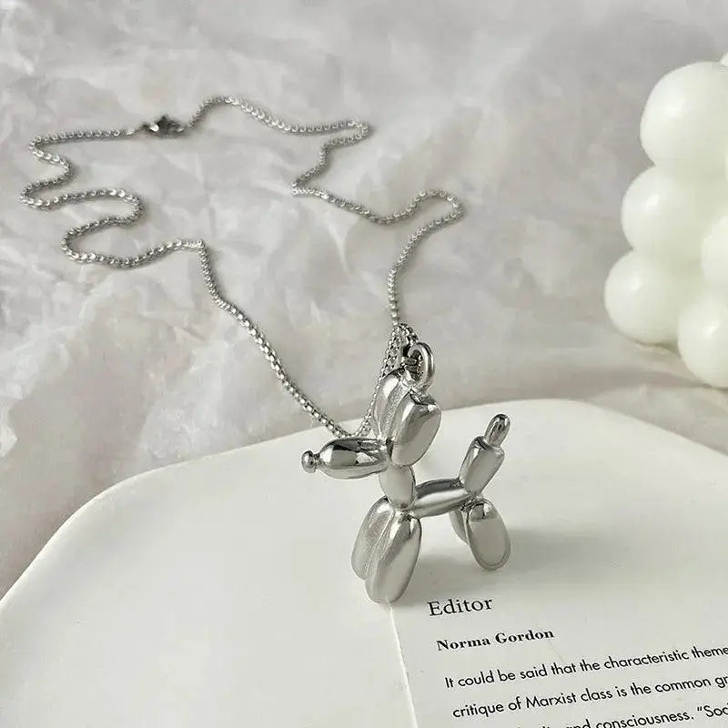 Yerik Cute Animal Balloon Dog Necklace Trendy Jewelry