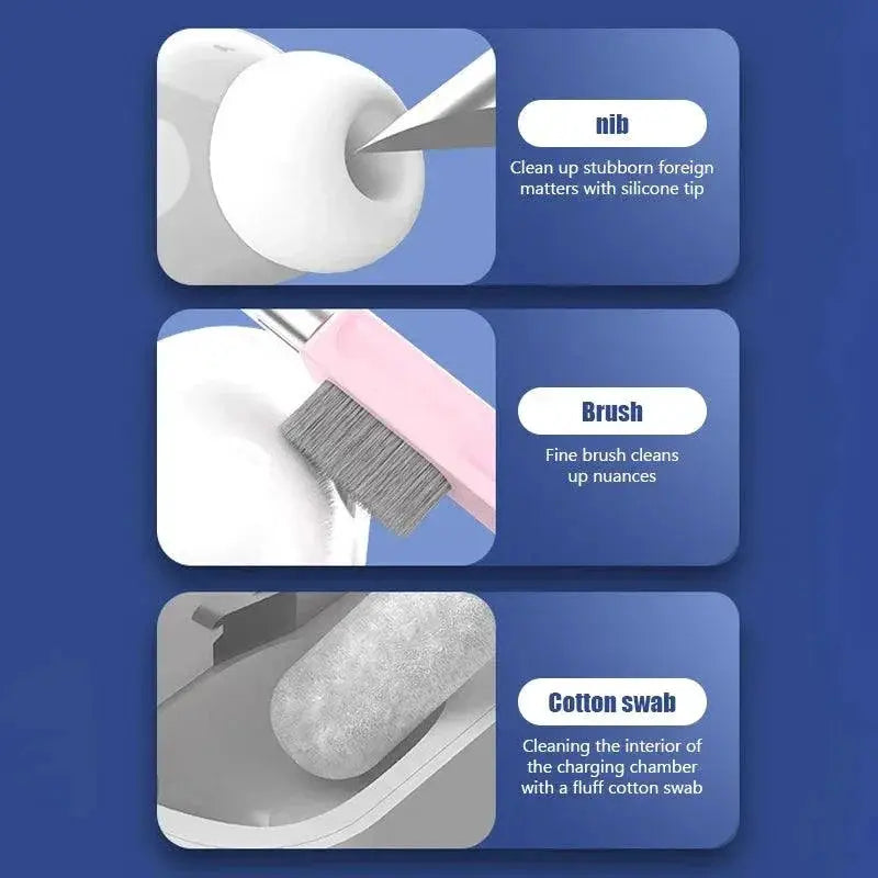 Tech Cleaning Kit For Keyboards And Earphones 7 In 1