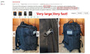 Large Capacity Waterproof Tactical Backpack 50L for Men