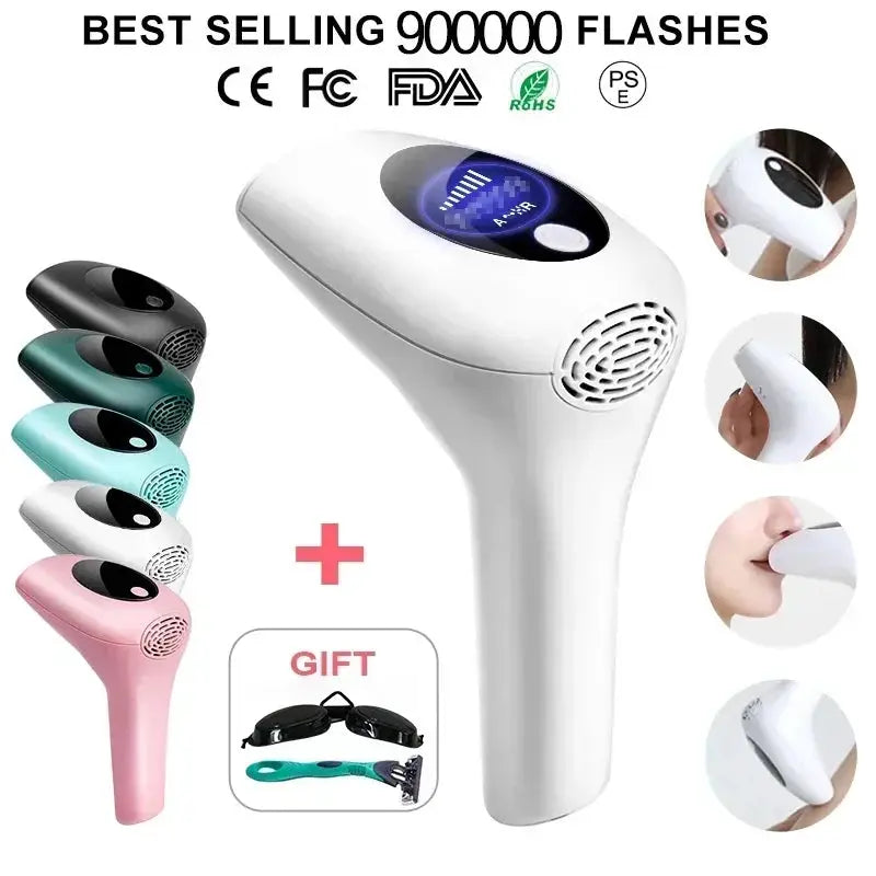 900000 Flashes IPL Hair Removal Laser Epilator Device