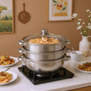 Stainless Steel Steam Cooker Multi-Function Tier Steamer Pot