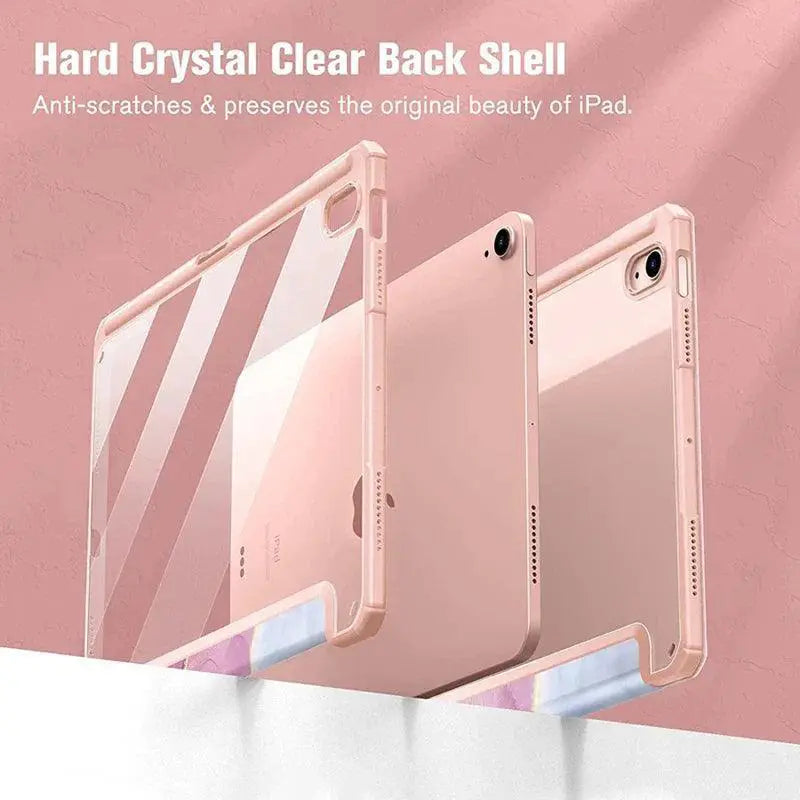Smart Clear Leather Case For iPad Air Stylish And Protective