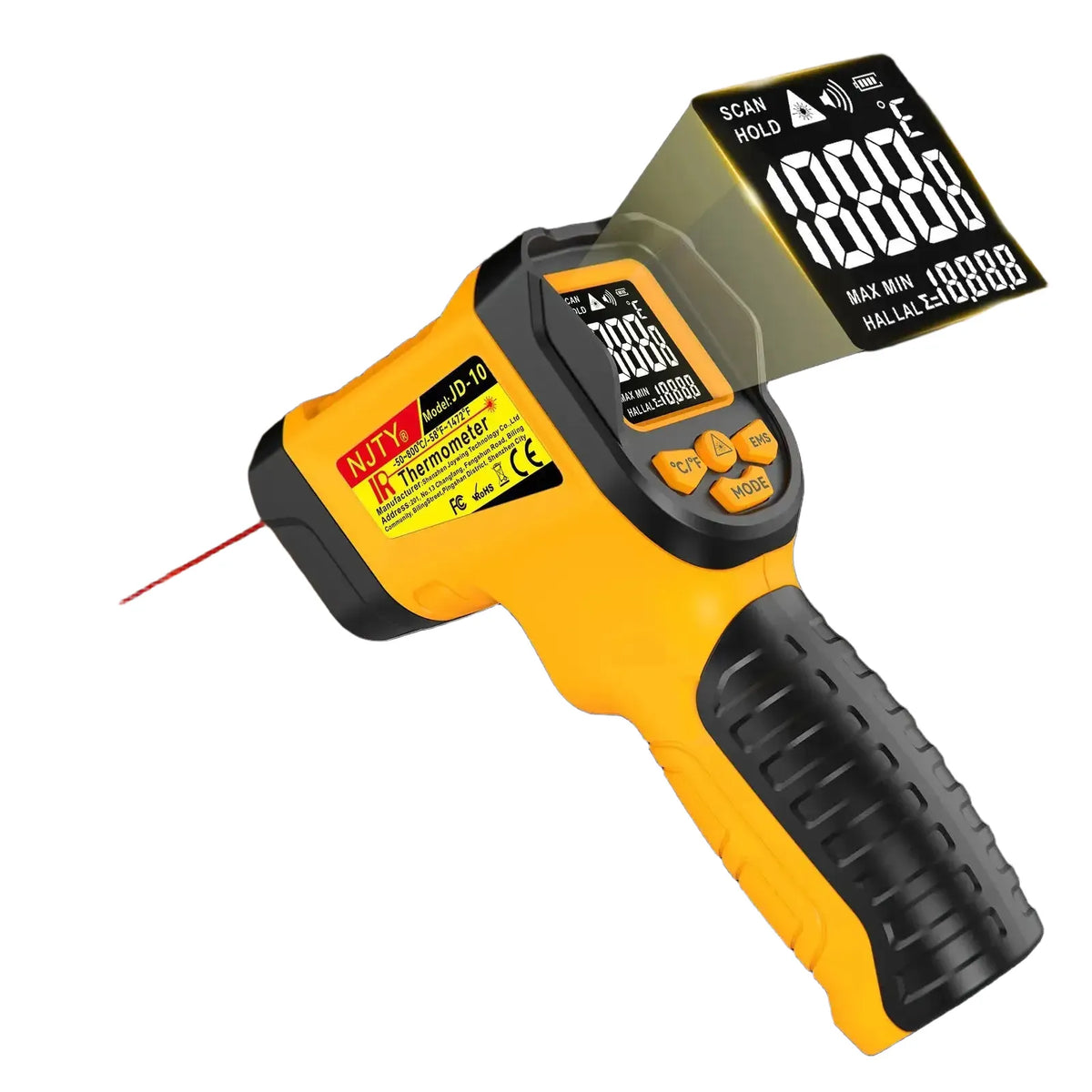 Digital Infrared Temperature Gun — product view 1
