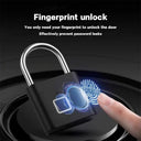 CDOK P2 Fingerprint Padlock, Built-in Rechargeable Battery, Outdoor Waterproof, Easy to Use