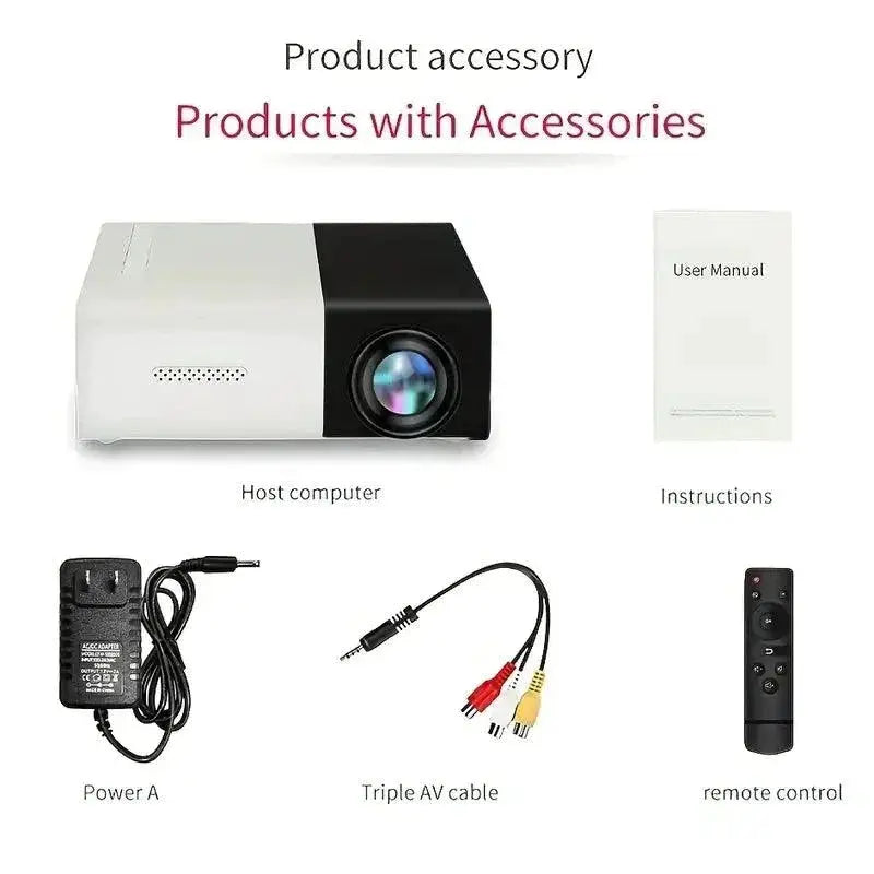 YG300 Mini Projector High Definition Portable LED Projector - OurLum.com