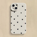 Black Love Heart Case - Durable Shockproof Cover