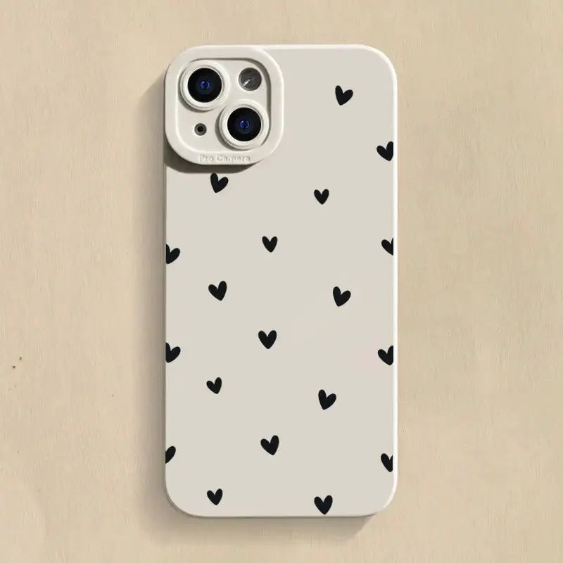 Black Love Heart Case - Durable Shockproof Cover — product view 12