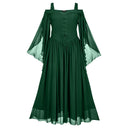 Medieval Cold Shoulder Corset Dress