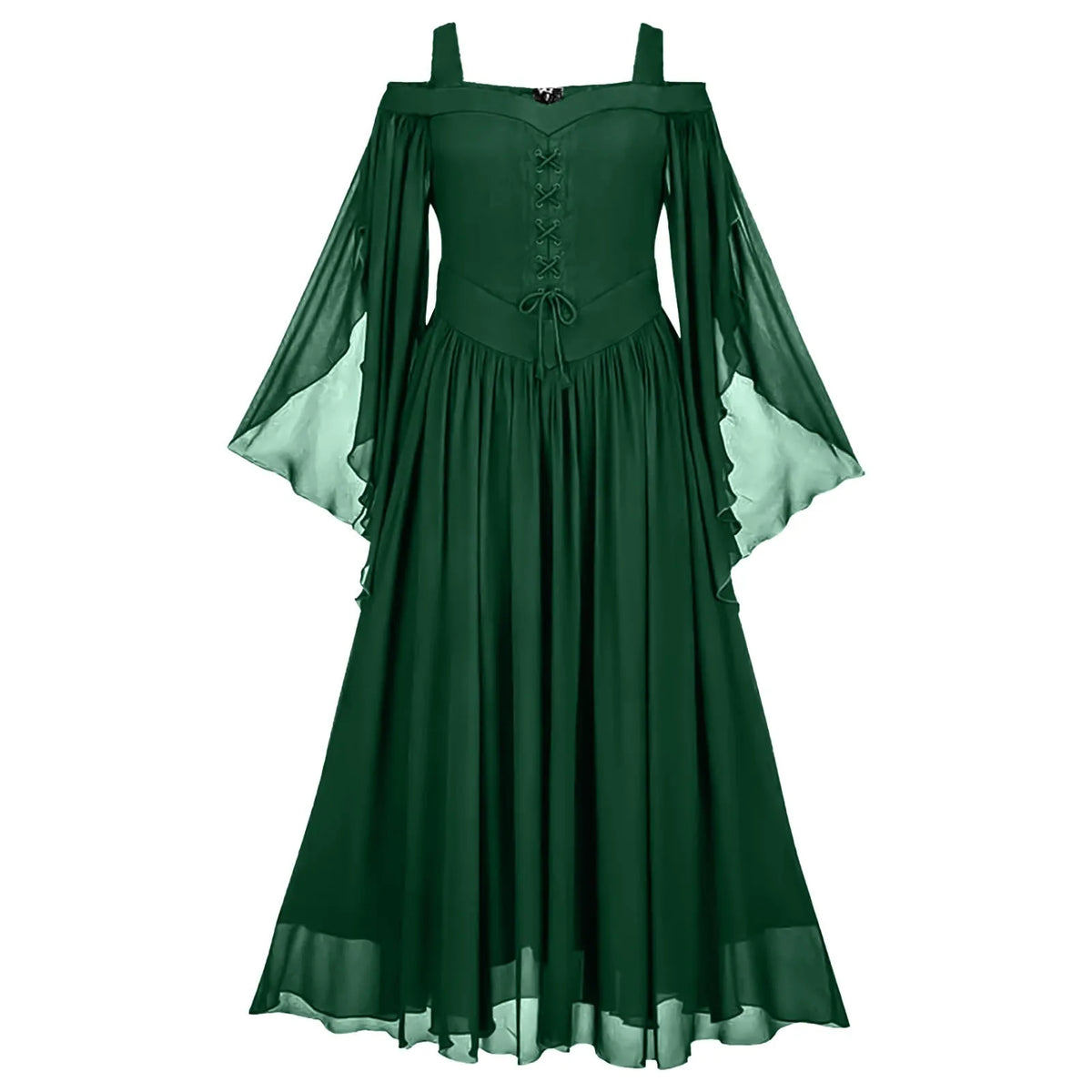 Medieval Cold Shoulder Corset Dress