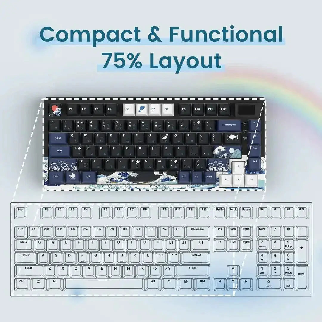 Advanced Mechanical Gaming Keyboard With OLED Display