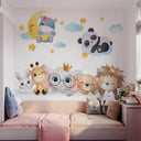 Removable Nordic Animal Decals for Kids