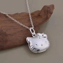 Hello Kitty Zircon Pendant Sparkling Elegance Jewelry