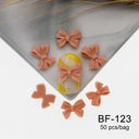 Ribbon Bow Nail Art Kit Elegant Black White Design Set