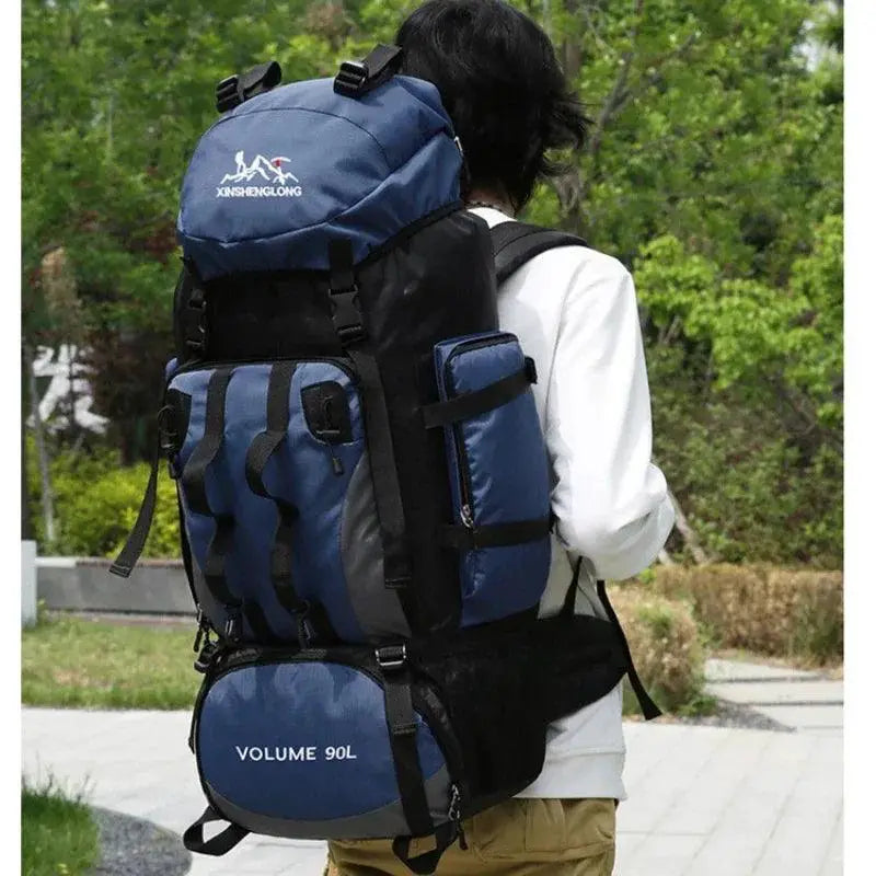 90L Waterproof Hiking Backpack Rucksack for Camping Gear