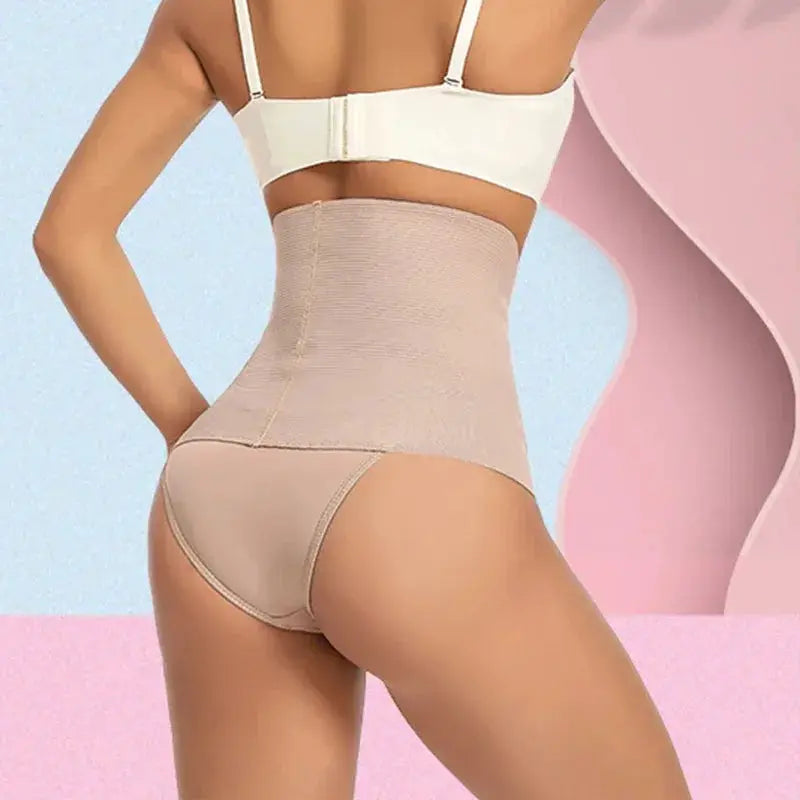 High Waist Seamless Shapewear Panties With Tummy Control
