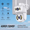 8MP 4K Outdoor PTZ WiFi Surveillance Camera with AI Detection