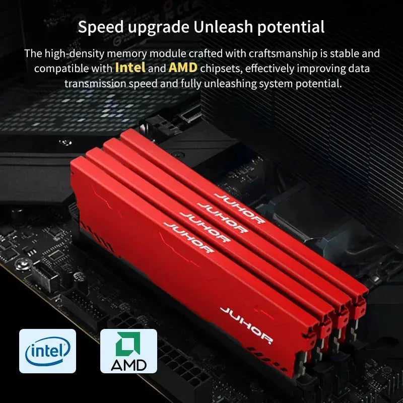 JUHOR DDR3 Desktop Memory 4GB 8GB 1600MHz 1866MHz