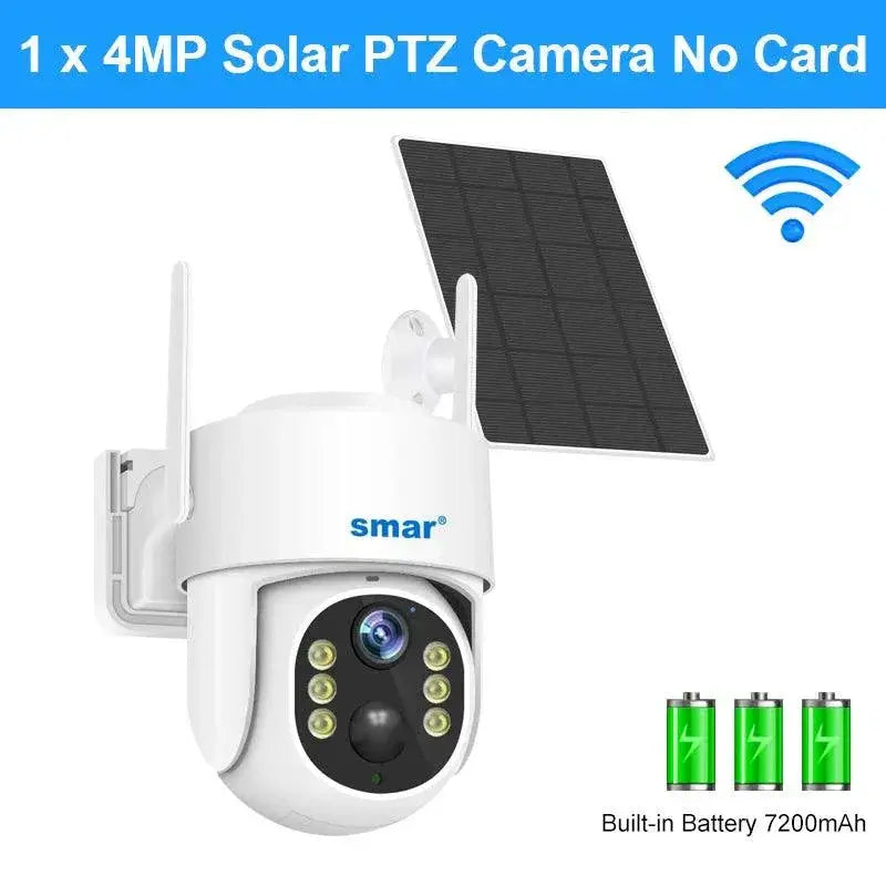 Solar-Powered IP Security Camera Biz — 2MP WiFi and 128G SD