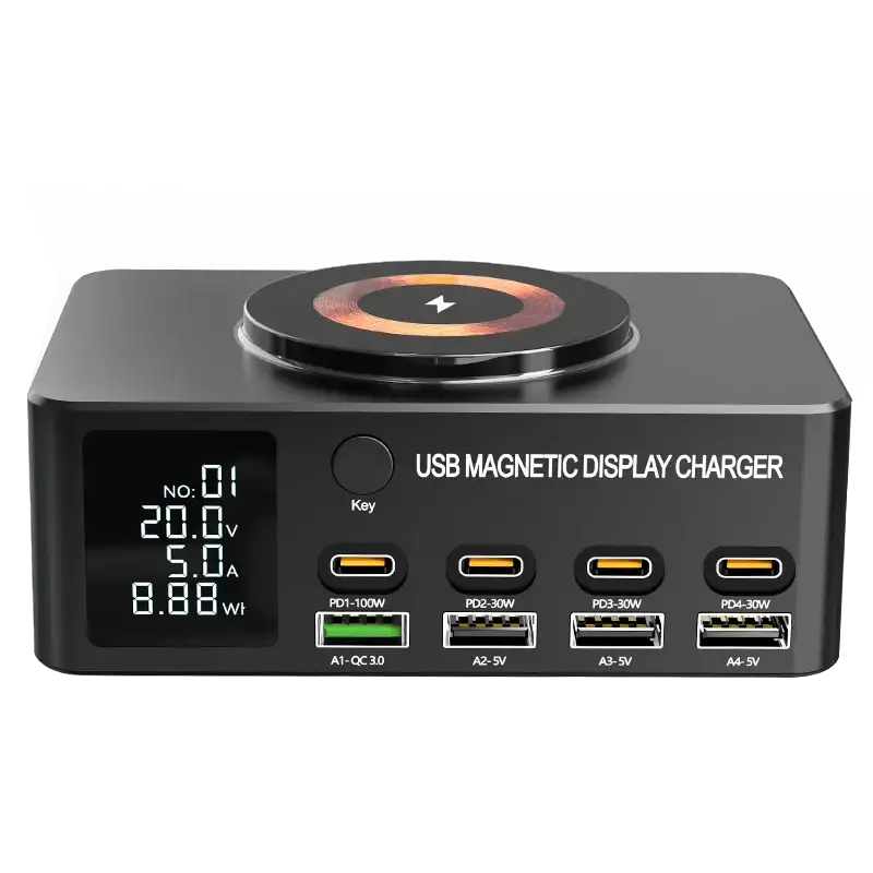 GaN USB C Fast Charger With Digital Screen — product view 8