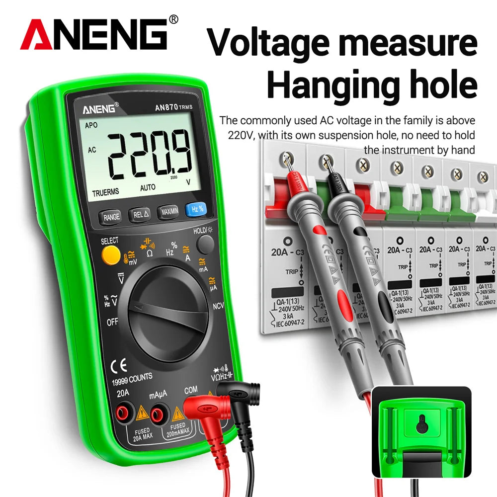 Counts Digital Multimeter True Rms
