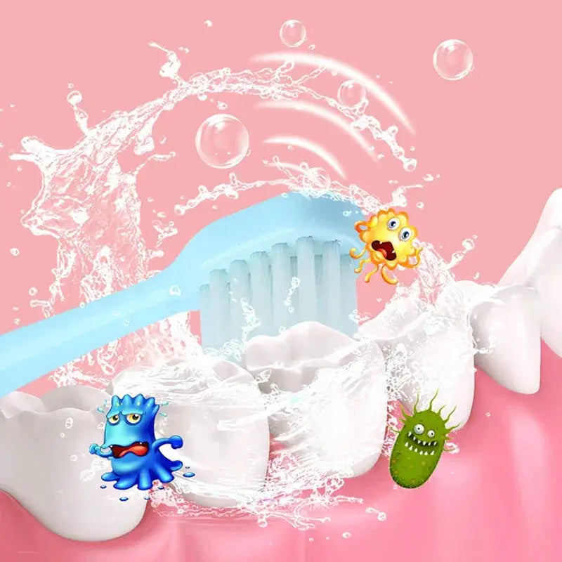 New Sonic Electric Toothbrush For Kids Cute Bunny Cartoon