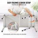 Foldable Portable Bar Table Black