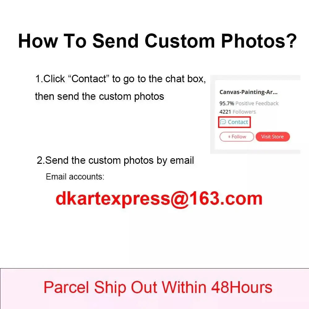 Custom Photo Canvas Painting Poster With DIY Frame Decor