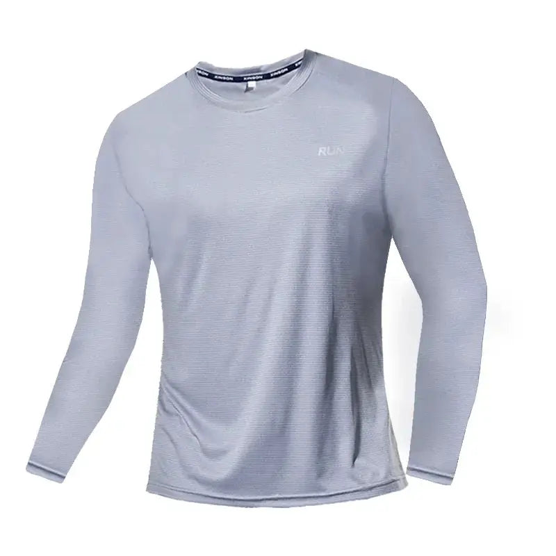 Summer Ice Silk Long Sleeve T Shirt For Men Quick Dry Wear
