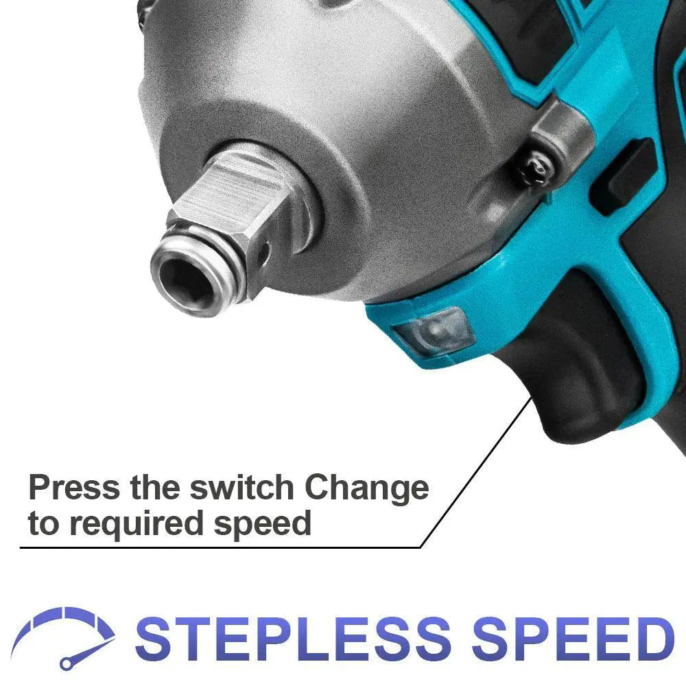 1000N.M Brushless Electric Impact Wrench Cordless Tool - OurLum.com