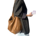Timeless Vintage Pillow PU Leather Boston Shoulder Bag For Women