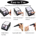 LINMANDA Professional Electric Nail Drill: Machine Set Portable