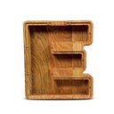 English Alphabet Wooden Piggy Bank Educational Savings Box