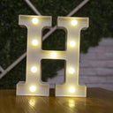 Battery-Operated LED Alphabet Lights for Home and Party Decor