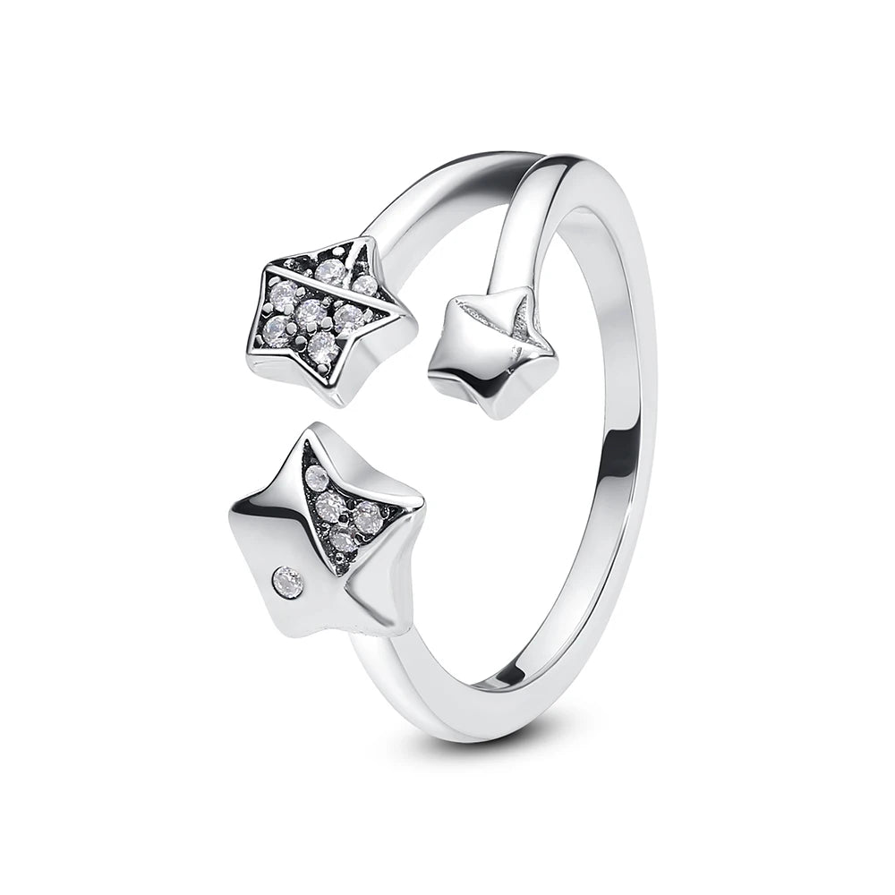 Sterling Silver Ring Sun Moon