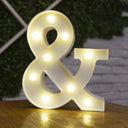 Battery-Operated LED Alphabet Lights for Home and Party Decor