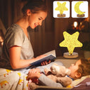 Rechargeable Dimming LED: 3D Moon Lamp with Touch Night Light